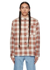 A.P.C. Off-White & Red Graham Shirt