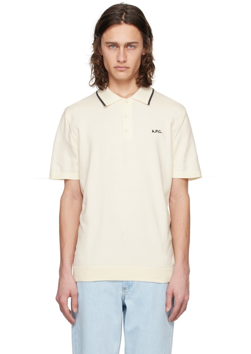 A.P.C. A. P.C. Off-White Flynn Polo