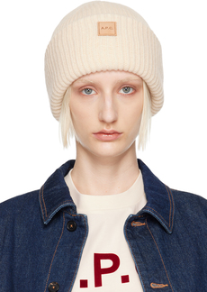 A.P.C. A. P.C. Off-White Michele Beanie