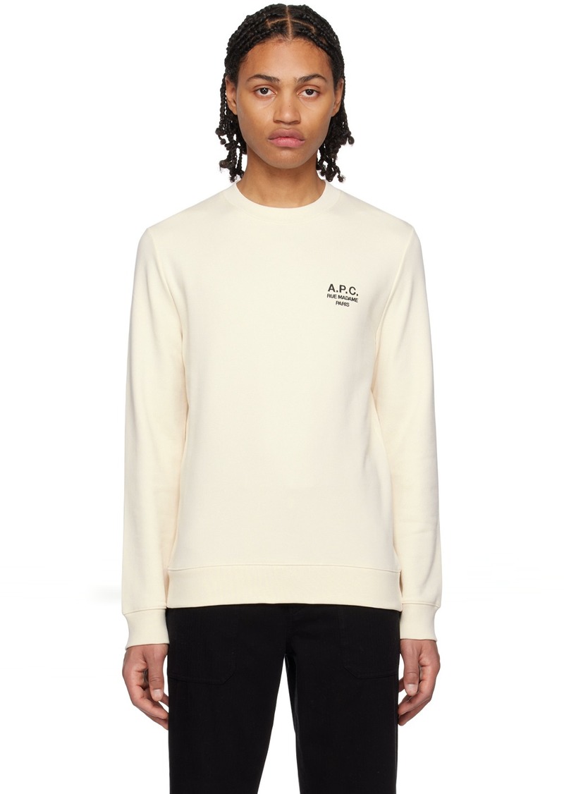 A.P.C. A. P.C. Off-White Rider Sweatshirt