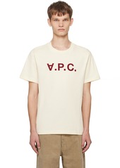 A.P.C. A. P.C. Off-White Standard Grand 'V. P.C.' T-Shirt