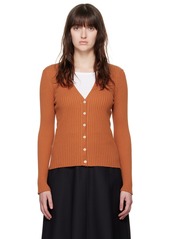 A.P.C. Orange Katie Holmes Edition Ambre Cardigan