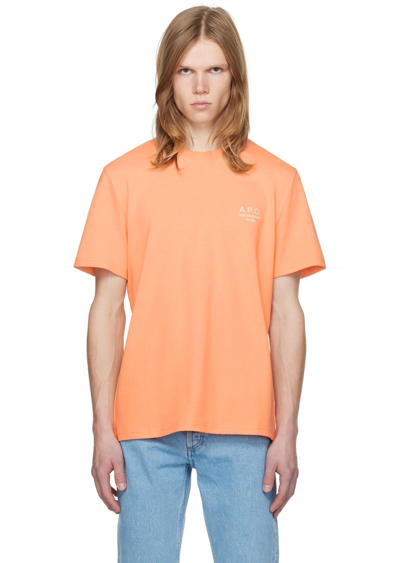 A.P.C. A. P.C. Orange New Raymond T-Shirt