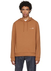 A.P.C. Orange Printed Hoodie