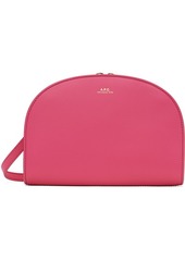 A.P.C. Pink Demi-Lune Clutch