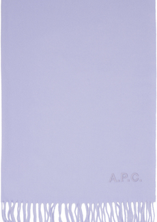 A.P.C. Purple Ambroise Scarf
