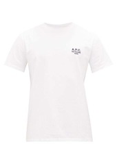 A.P.C. Raymond embroidered-logo cotton-jersey T-shirt