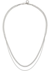 A.P.C. Silver Minimal Necklace