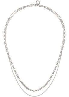 A.P.C. A. P.C. Silver Minimal Necklace