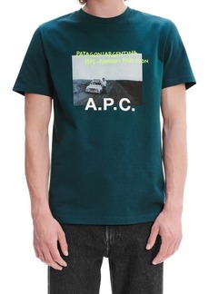A.P.C. Stanley Graphic Tee in Green at Nordstrom