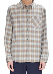 A.p.c. Surchemise Trek Printed Long Sleeve Button Front Shirt