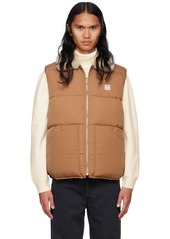 A.P.C. A. P.C. Tan & Black Teddy Reversible Puffer Vest