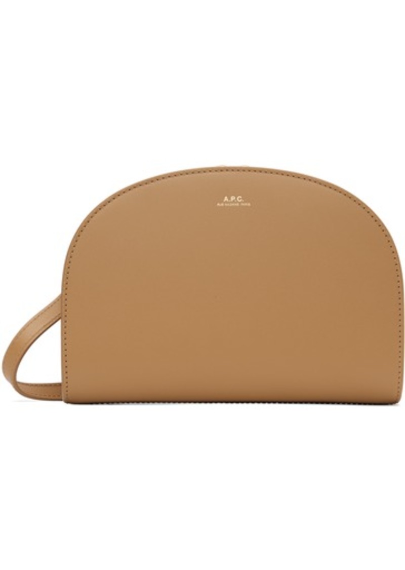 A.P.C. A. P.C. Tan Demi-Lune Clutch