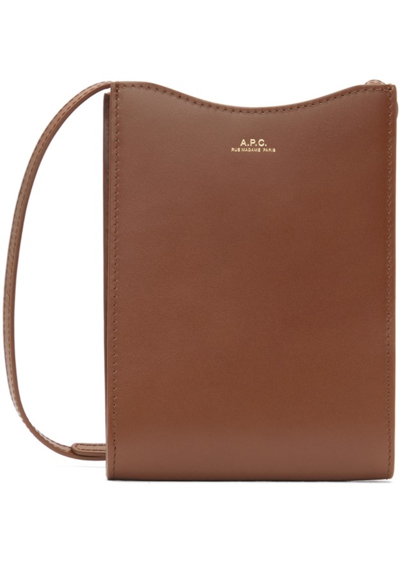 A.P.C. A. P.C. Tan Jamie Neck Pouch Shoulder Bag