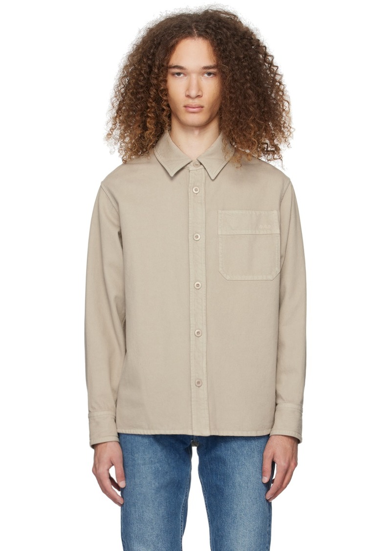 A.P.C. A. P.C. Taupe Basile Shirt