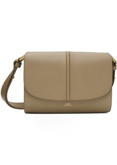 A.P.C. Taupe Small Betty Horizon Bag
