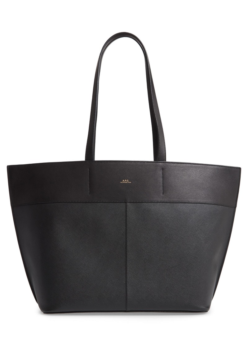 apc leather tote