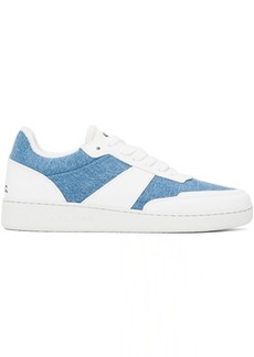 A.P.C. White & Blue Plain Sneakers