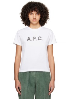 A.P.C. White Bonded T-Shirt