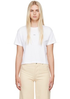 A.P.C. A. P.C. White Boxy Printed Micro Logo T-Shirt