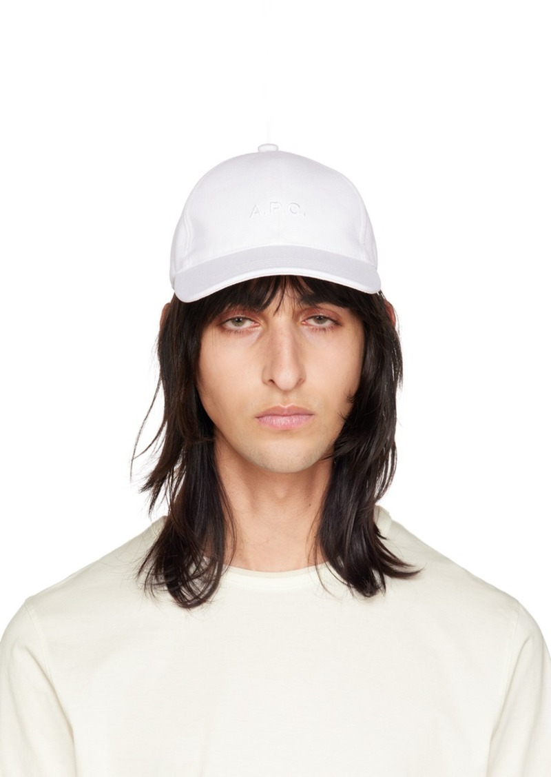 A.P.C. A. P.C. White Charlie Cap