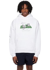 A.P.C. A. P.C. White JJJJound Edition 'Hôtel Souvenirs' Hoodie