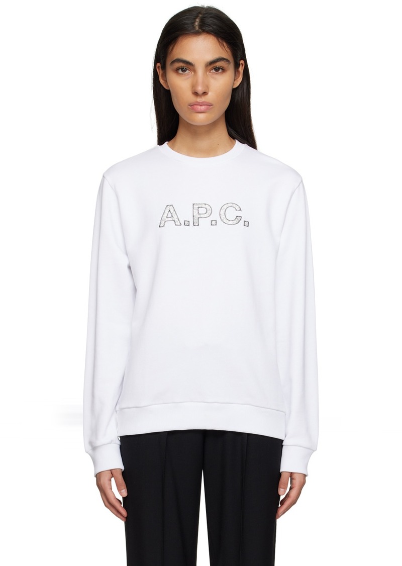 A.P.C. White Liberty Edition Sweatshirt