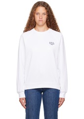 A.P.C. White Sonia Sweatshirt