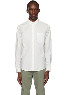 A.P.C. White Spread Collar Shirt
