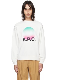 A.P.C. White Sunset Sweatshirt