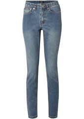 A.p.c. Woman High-rise Straight-leg Jeans Mid Denim