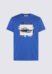 A.P.C. X JW ANDERSON ELECTRIC BLUE COTTON T-SHIRT