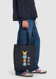 A.p.c. X Pokémon Denim Tote Bag