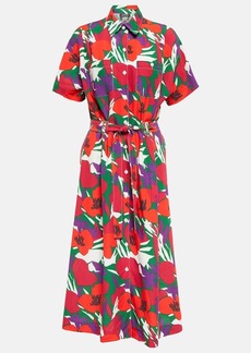 A.P.C. A. P.C. Belted floral midi dress