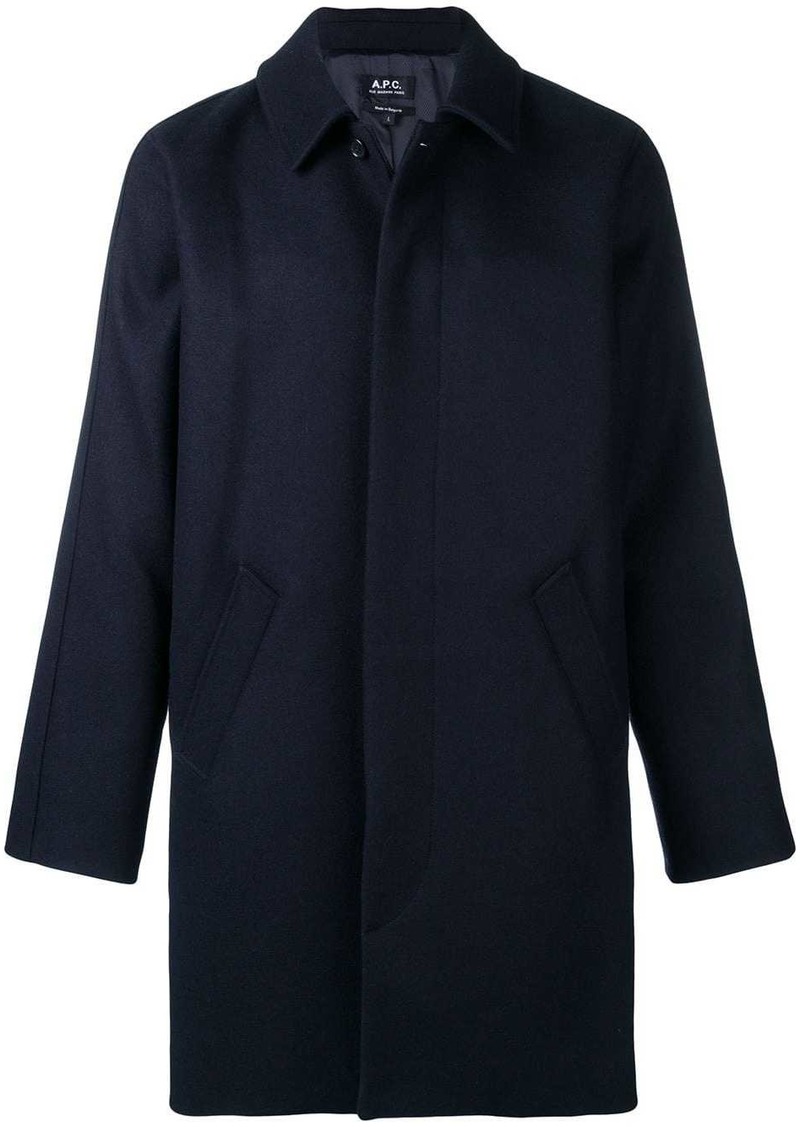 A.P.C. boxy single-breasted coat