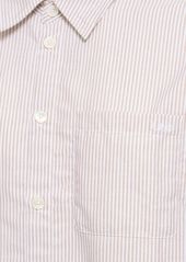 A.P.C. Boyfriend Logo Cotton Poplin Shirt