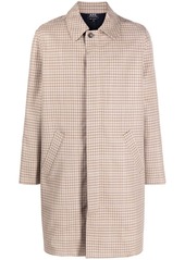 A.P.C. check-pattern cotton coat