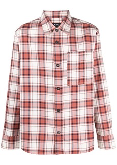 A.P.C. check-pattern cotton shirt