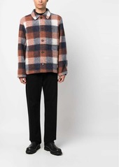 A.P.C. checked button-up coat
