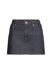 A.P.C. Cotton Denim Mini Skirt