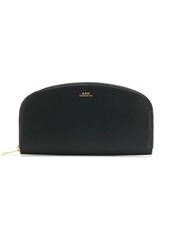 A.P.C. curved zip wallet