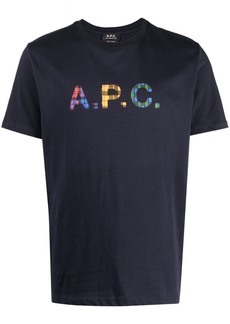 A.P.C. Derek tartan-logo sweatshirt