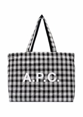 A.P.C. Dianne checked tote bag