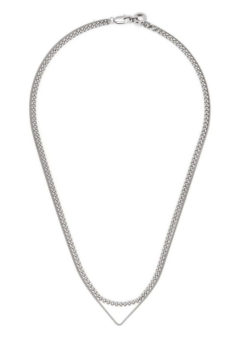 A.P.C. double-chain necklace