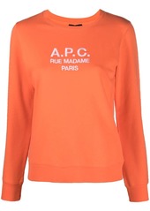 A.P.C. embroidered-logo sweatshirt