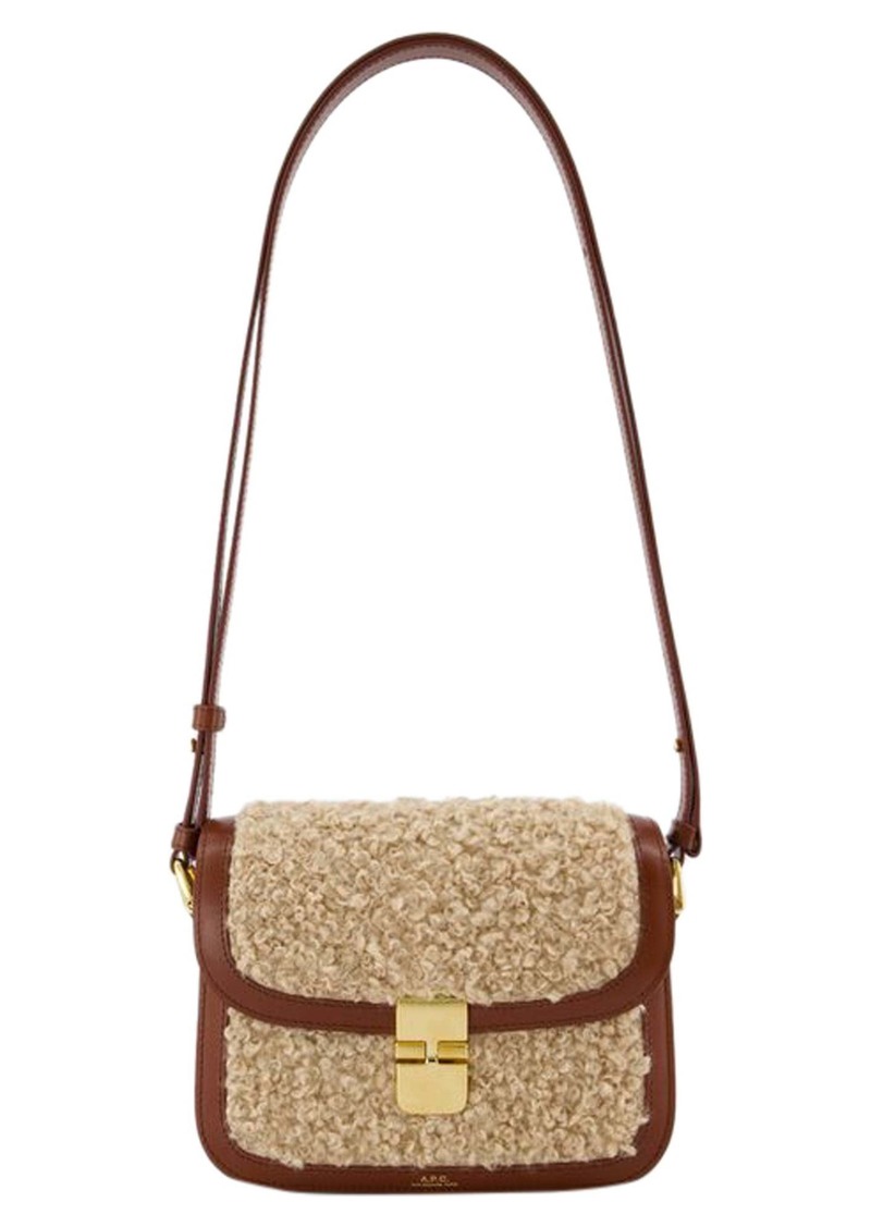 A.P.C. Grace Small Crossbody - A. P.C. - Synthetic - Hazelnut