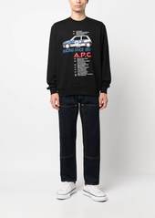 A.P.C. graphic-print cotton sweatshirt