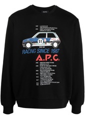 A.P.C. graphic-print cotton sweatshirt