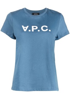 A.P.C. inverted logo print T-shirt