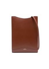 A.P.C. Jamie logo-stamp leather bag